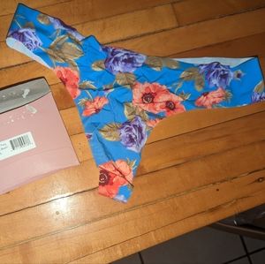 EBY Floral High Waist Thong